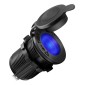 POWERTECH πρίζα αναπτήρα για σκάφη & οχήματα PTL-010, μπλε LED, 12V