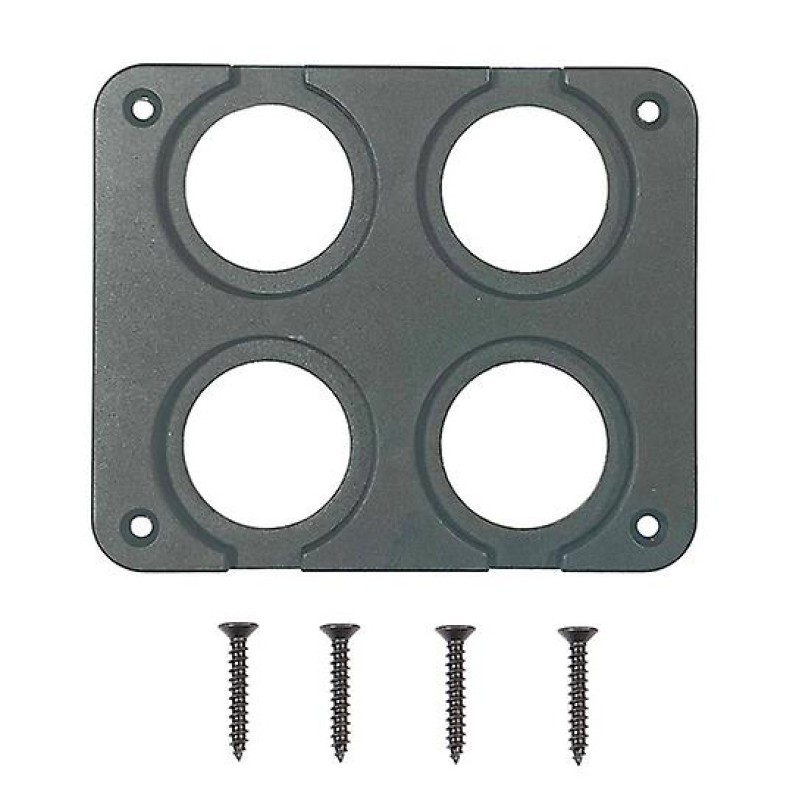POWERTECH πάνελ πρίζας για σκάφη & οχήματα PTL-016, 4 θέσεις, 102x85mm
