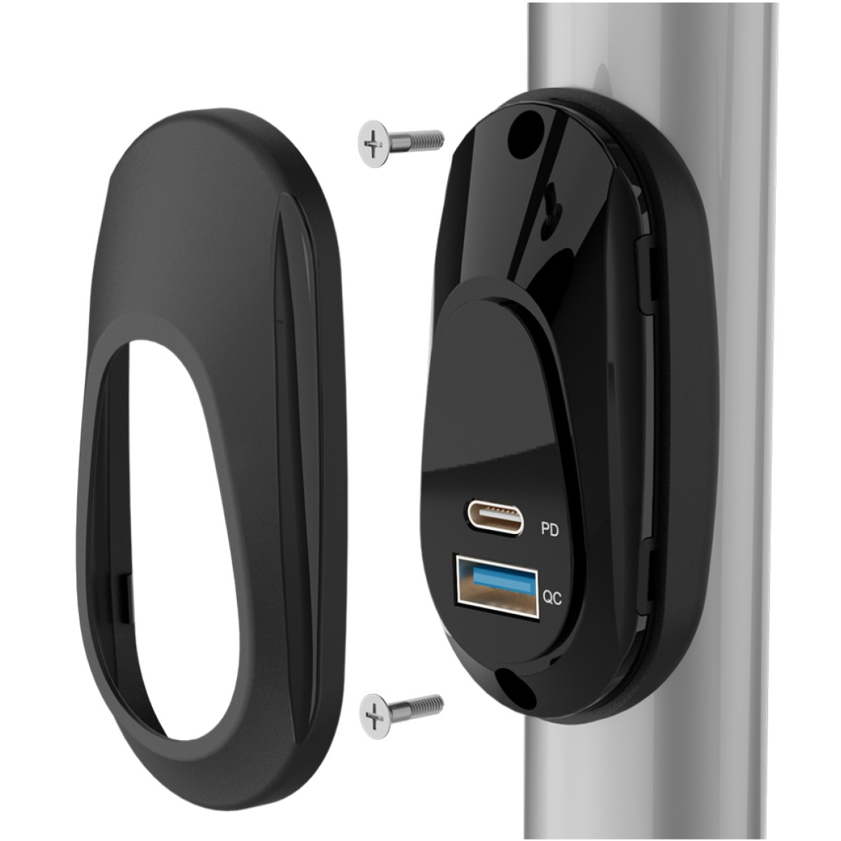 POWERTECH πρίζα USB για σκάφη & οχήματα PTL-026, USB & USB-C