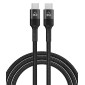 POWERTECH καλώδιο USB-C PTR-0130, PD 60W, copper, 1m, μαύρο