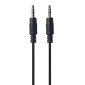 POWERTECH καλώδιο ήχου 3.5mm PTR-0145, AUX, CCS, 1.5m, μαύρο