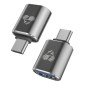 POWERTECH αντάπτορας USB-C σε USB 3.0 PTR-0148, 10 Gbps, 60W, γκρι