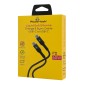 POWERTECH καλώδιο USB-C PTR-0163, σιλικόνης, 60W, 480Mbps, 1m, μαύρο
