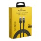 POWERTECH καλώδιο USB-C σε USB-C PTR-0168, PD 60W, copper, 1.5m, μαύρο