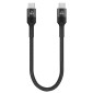 POWERTECH καλώδιο USB-C PTR-0204, PD 60W, 480Mbps, 25cm, μαύρο