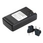 POWERTECH φορτιστής μπαταρίας κινητών QC64 με οθόνη, USB, μαύρος