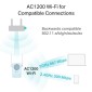 TP-LINK WiFi range extender RE365 με Passthrough, AC1200 1200Mbps, Ver. 3.0