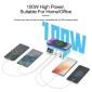 RELIFE σταθμός φόρτισης RL-309AW, 6x USB/2x USB-C/wireless, 100W, λευκός
