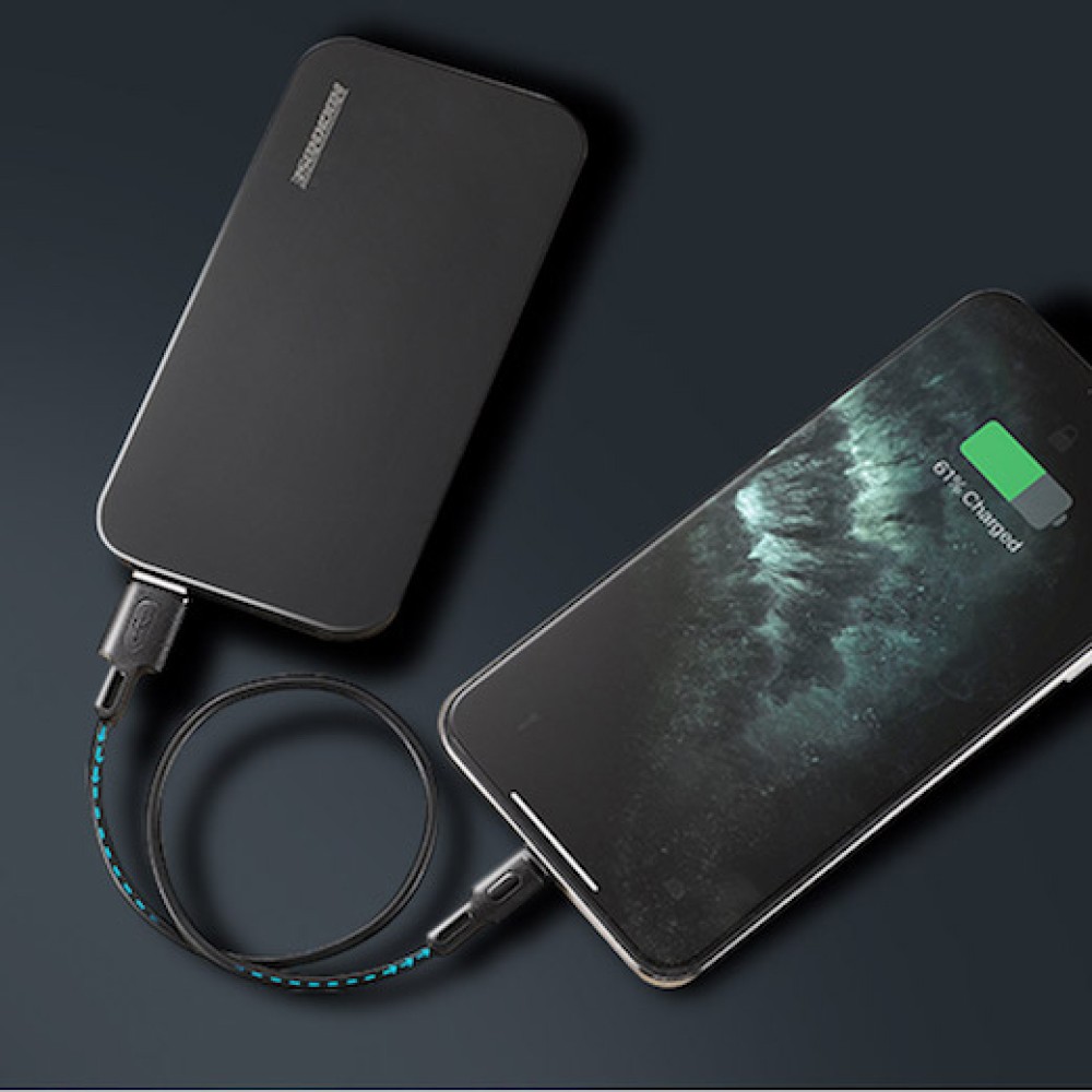 ROCKROSE καλώδιο USB σε Micro USB Beta AM Mini, 2.4A, 30cm, μαύρο