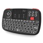 RIITEK ασύρματο mini πληκτρολόγιο i4, backlit, Bluetooth & 2.4GHz, μαύρο