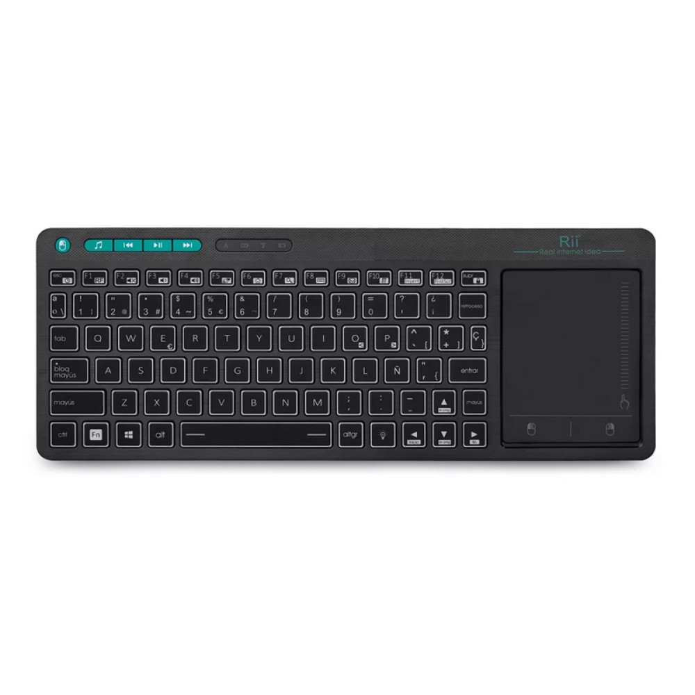 RIITEK ασύρματο πληκτρολόγιο Mini K18S με touchpad, RGB backlit, 2.4GHz & Bluetooth