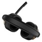 SADES gaming headset UPOWER, 3.5mm σύνδεση, 40mm, μαύρο/χρυσό