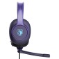 SADES gaming headset UPOWER, 3.5mm σύνδεση, 40mm, μωβ