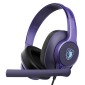 SADES gaming headset UPOWER, 3.5mm σύνδεση, 40mm, μωβ
