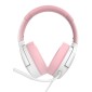 SADES gaming headset Spower, 3.5mm σύνδεση, 40mm, multi-platform, ροζ/λευκό