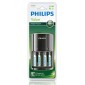 PHILIPS φορτιστής μπαταριών AA & AΑΑ NiMH SCB1450NB με 4x AAA, μαύρος