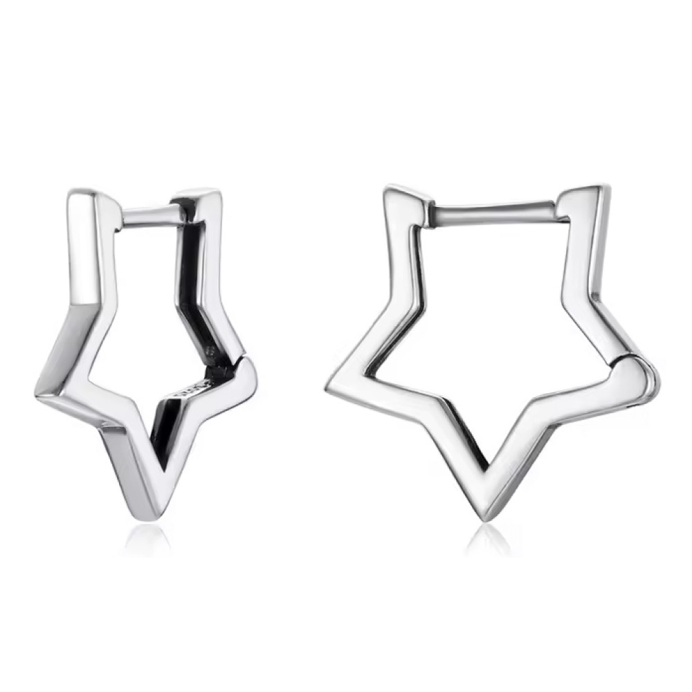 BAMOER σκουλαρίκια κρίκοι SCE1136, ασήμι 925, ασημί