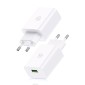 USAMS φορτιστής τοίχου SCXLTZ01 με καλώδιο micro USB, USB, 18W, λευκός