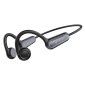 CELEBRAT neckband earphones SE9, OWS Bone Conduction, 16.3mm, 180mAh, μαύρα