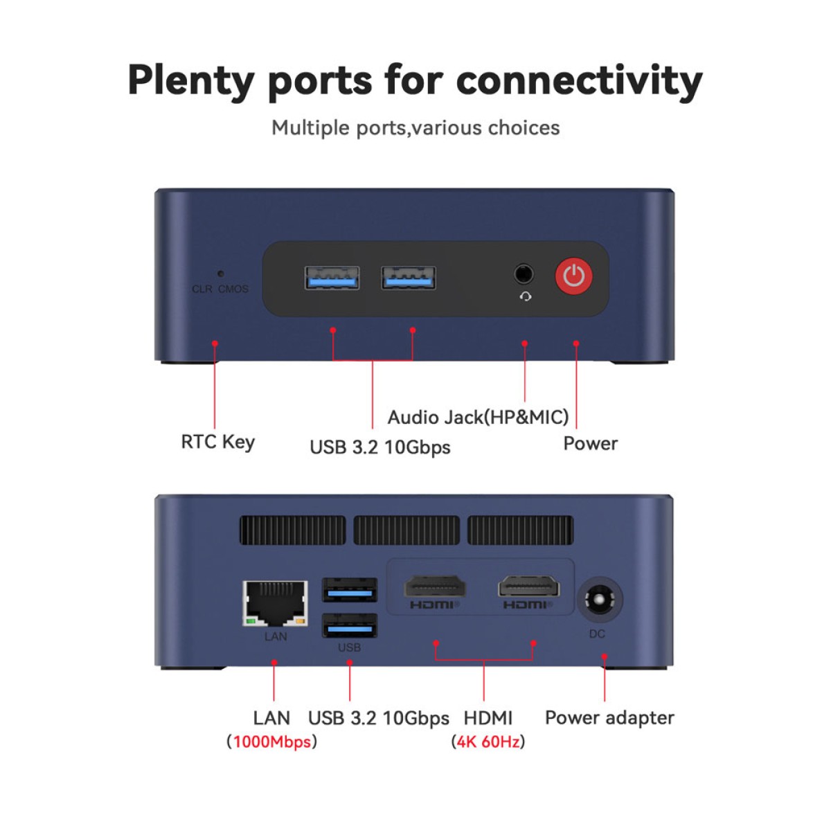 BEELINK mini PC SER3, AMD Ryzen 3 3200U, 8GB, 480GB M.2, Windows 11 Pro