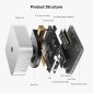 BEELINK mini PC SER8, AMD Ryzen 7 8745HS, 16GB, 512GB M.2, Windows 11 Pro