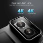 SJCAM action camera SJ20 με 2x φακούς, 2x οθόνες, 20MP/4K, WiFi, αδιάβροχη θήκη, μαύρη