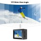 SJCAM action camera SJ4000 Dual Screen, 2x οθόνες, 16MP/4K, WiFi, αδιάβροχη θήκη, μαύρη