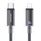 USAMS καλώδιο Lightning σε USB-C US-SJ659, 30W, 480Mbps, 1.2m, μαύρο
