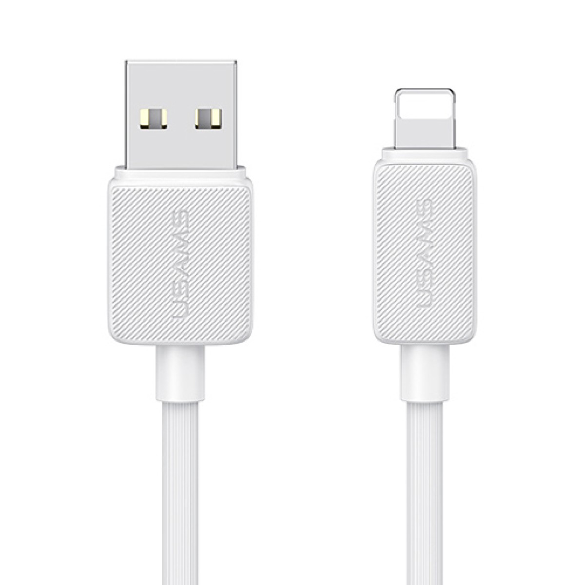 USAMS καλώδιο Lightning σε USB US-SJ689, 2.4A, 480Mbps, 1m, λευκό