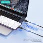 USAMS καλώδιο Lightning σε USB US-SJ689, 2.4A, 480Mbps, 1m, λευκό