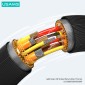 USAMS καλώδιο Lightning σε USB US-SJ694, 2.4A, 480Mbps, 2m, μαύρο