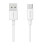 USAMS καλώδιο USB-C σε USB US-SJ708, 3A, 480Mbps, 1m, λευκό