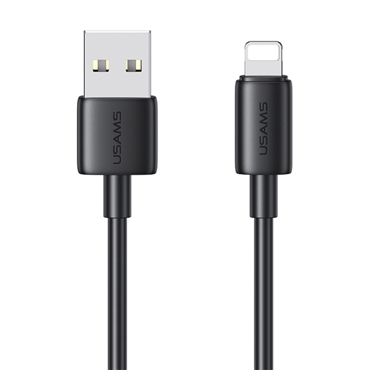 USAMS καλώδιο Lightning σε USB US-SJ709, 2.4A, 480Mbps, 1m, μαύρο