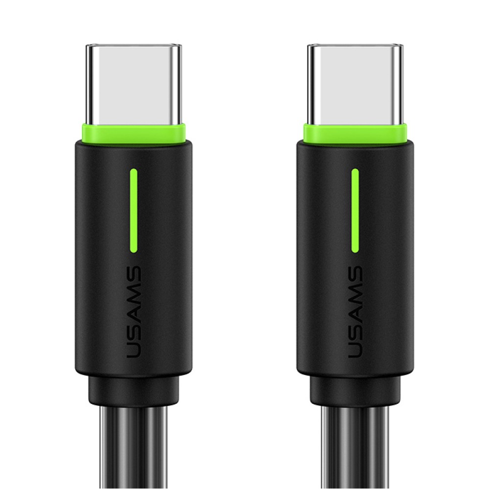 USAMS καλώδιο USB-C US-SJ734, 60W, 480Mbps, 1m, μαύρο