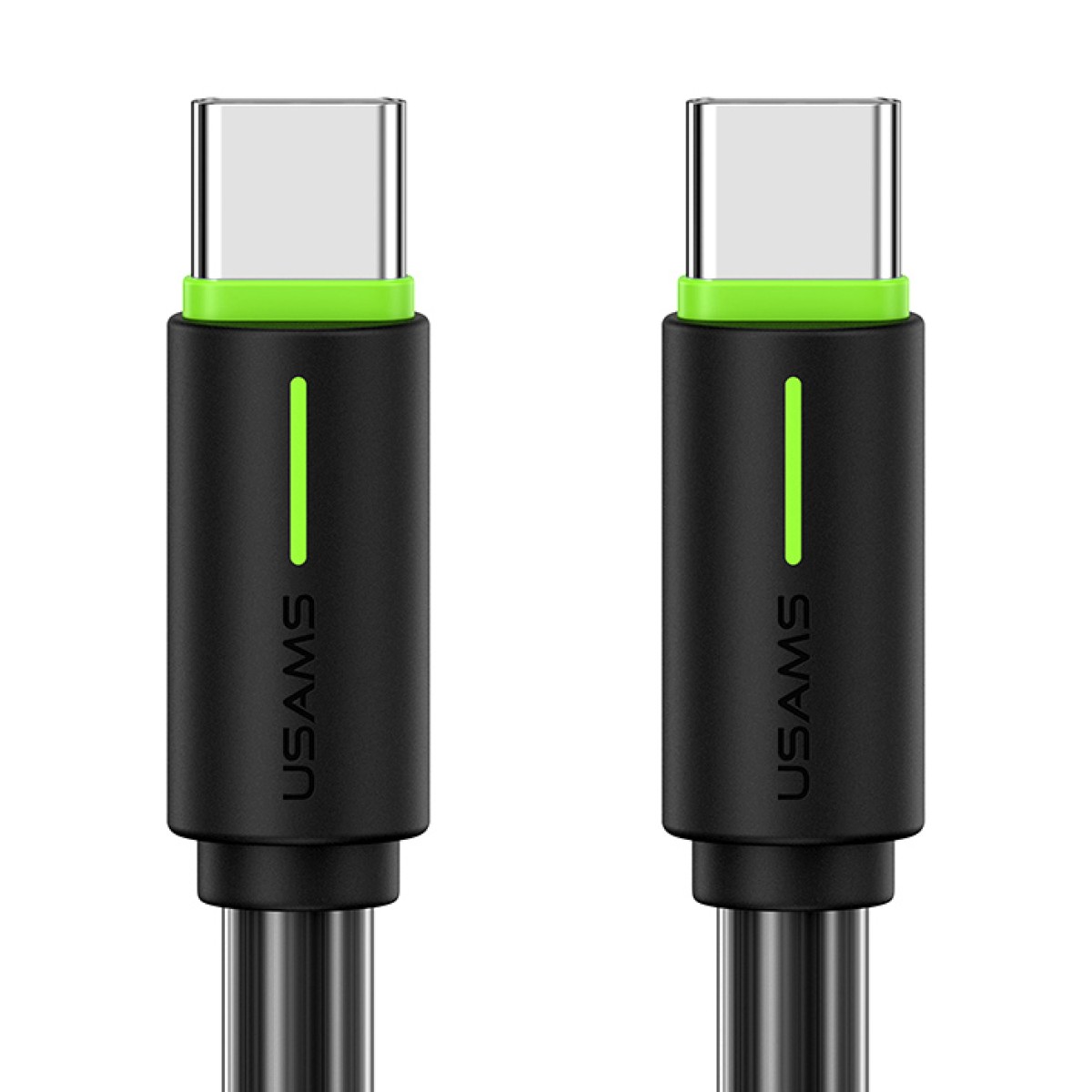 USAMS καλώδιο USB-C US-SJ734, 60W, 480Mbps, 1m, μαύρο