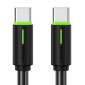 USAMS καλώδιο USB-C US-SJ734, 60W, 480Mbps, 1m, μαύρο