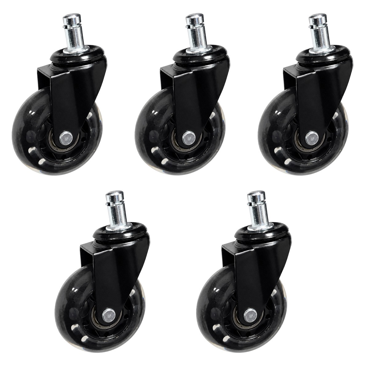 POWERTECH σετ ανταλλακτικά ροδάκια για PT-1633 καρέκλα γραφείου, 5τμχ