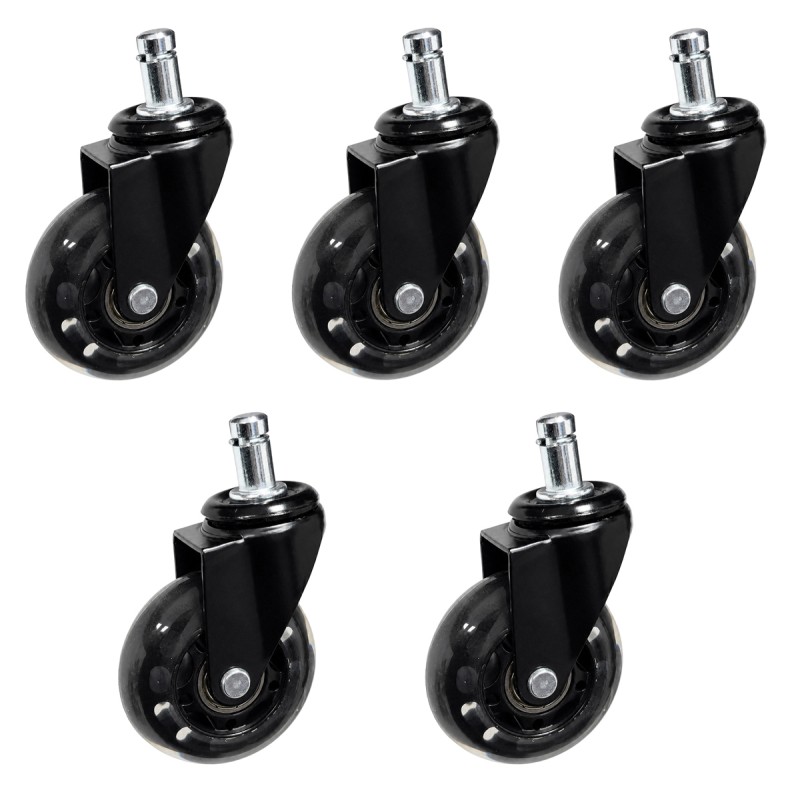 POWERTECH σετ ανταλλακτικά ροδάκια για PT-1633 καρέκλα γραφείου, 5τμχ