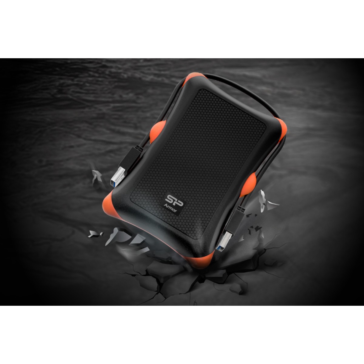 SILICON POWER εξωτερικός HDD Armor A30, 2TB, USB 3.1, μαύρος
