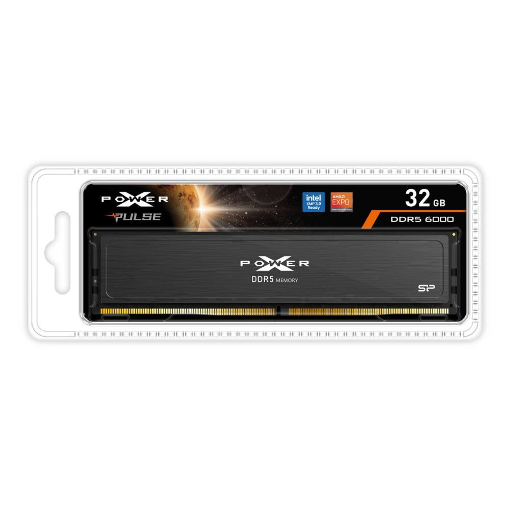 SILICON POWER μνήμη DDR5 UDIMM XPOWER Pulse, 32GB, 6000MHz, CL38