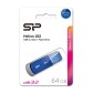 SILICON POWER USB Flash Drive Helios 202, 64GB, USB 3.2, μπλε