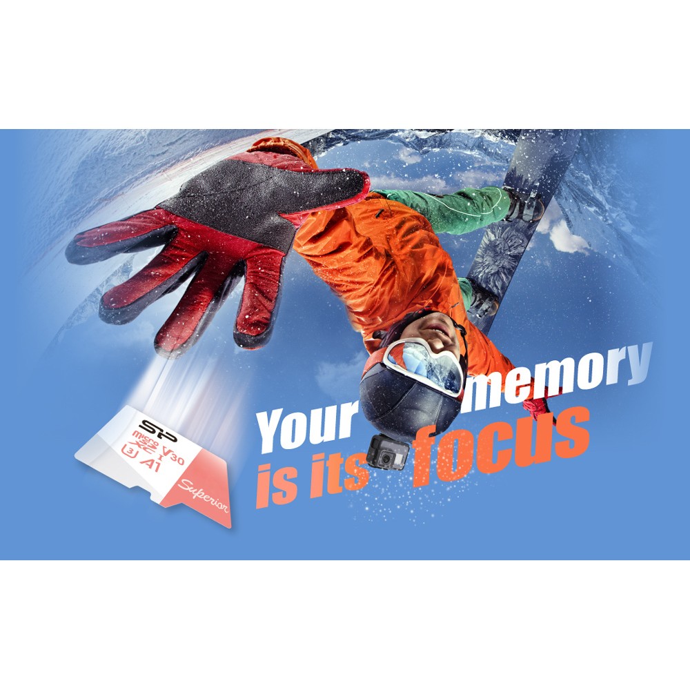 SILICON POWER κάρτα μνήμης microSDXC Superior, 512GB, C10 UHS-I U3 A1 V30