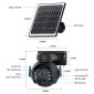 SECTEC smart ηλιακή κάμερα ST-515C-3M-4G-BK, 3MP, 4G, SD, PTZ, IP65