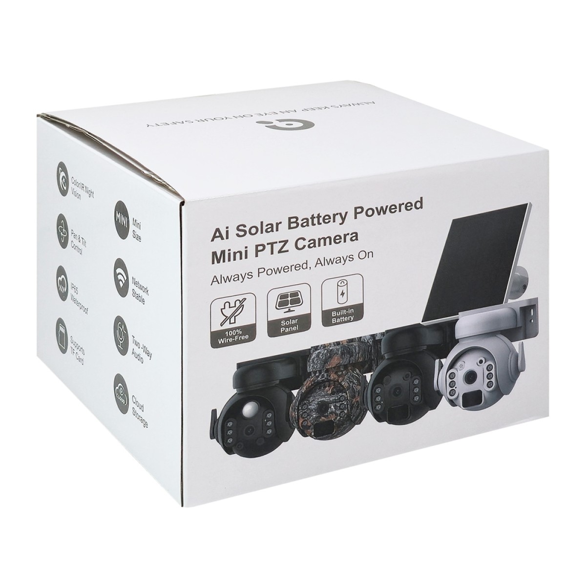 SECTEC smart ηλιακή κάμερα ST-515C-3M-4G-BK, 3MP, 4G, SD, PTZ, IP65