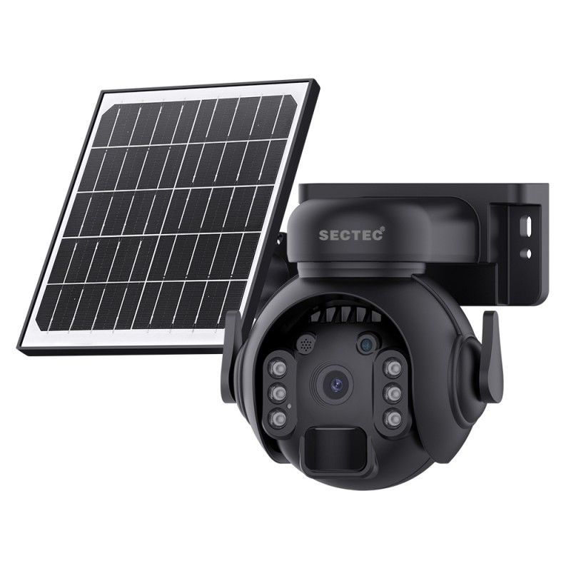 SECTEC smart ηλιακή κάμερα ST-515C-3M-4G-BK, 3MP, 4G, SD, PTZ, IP65