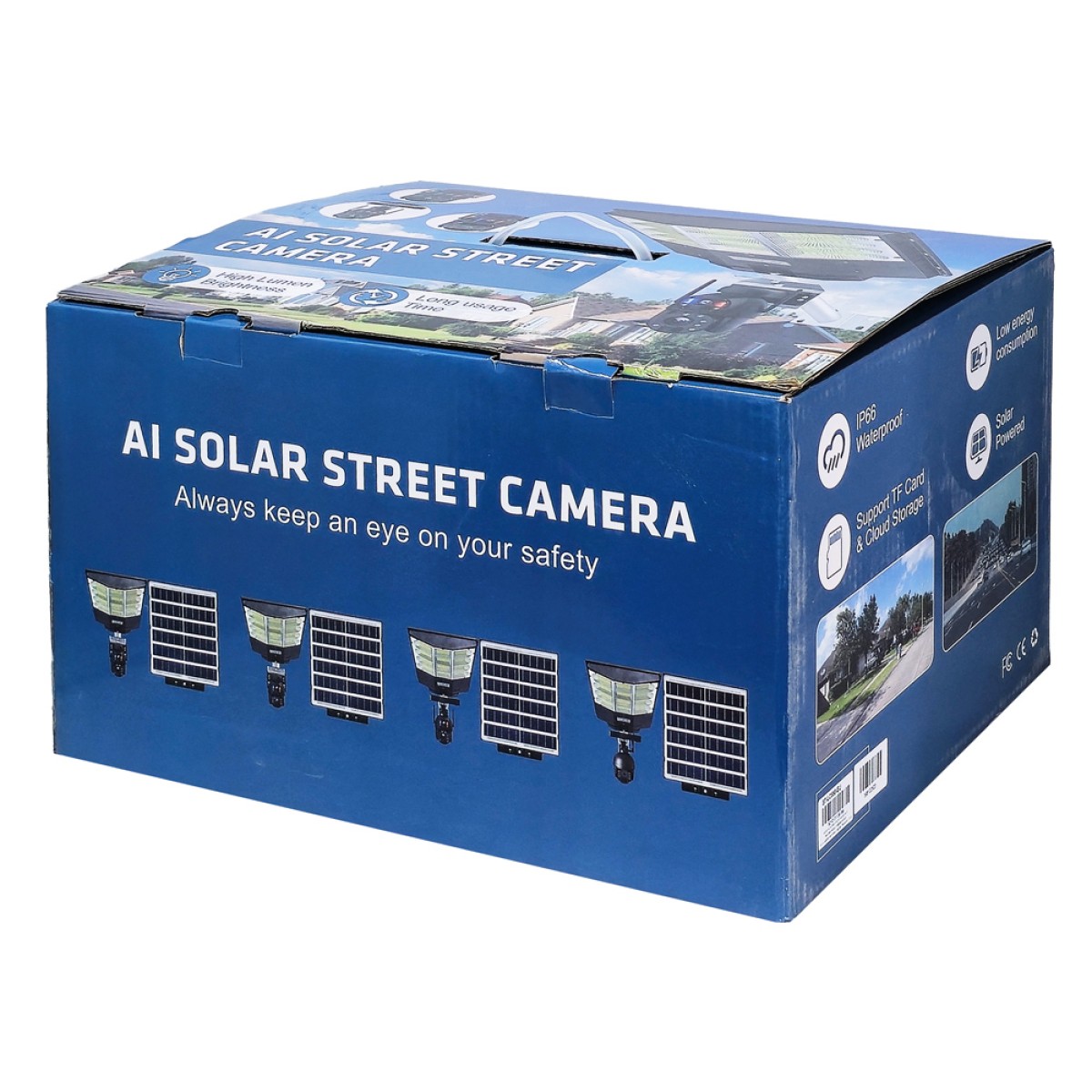SECTEC smart ηλιακή κάμερα ST-LC598-EU με προβολέα, dual lens, 3MP, 4G, SD, PTZ, IP66