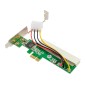 POWERTECH κάρτα μετατροπής PCIe σε PCI ST43, PLX PEX8112
