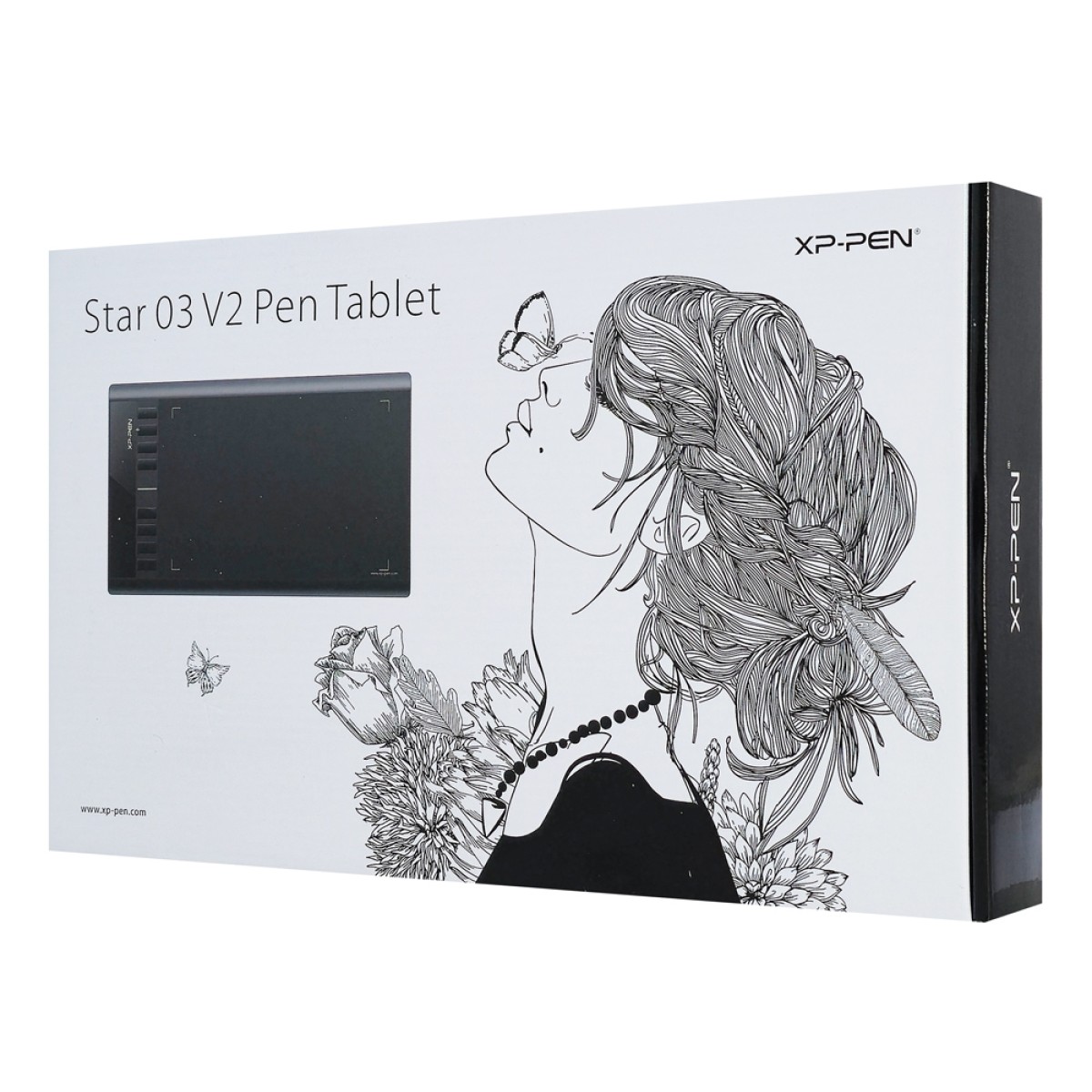 XP-PEN ταμπλέτα σχεδίασης με γραφίδα Star 03 V2, 228.8x152.6mm, μαύρο