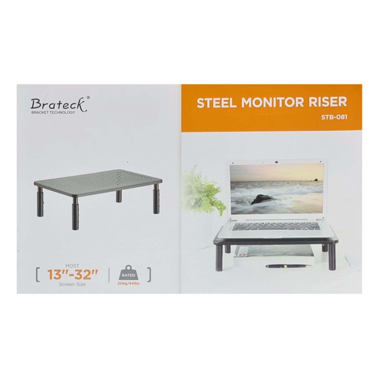 BRATECK επιτραπέζια βάση STB-081 για οθόνη 13"-32" & laptop, έως 20kg