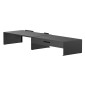 BRATECK επιτραπέζια βάση για οθόνη/laptop/smartphone/tablet STB-128-02 με συρτάρι, 13-32", έως 20kg, heavy duty, μαύρη
